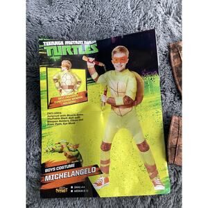 Teenage Mutant Ninja Turtles Boys Michelangelo Full Body Costume‎ Small 4-6